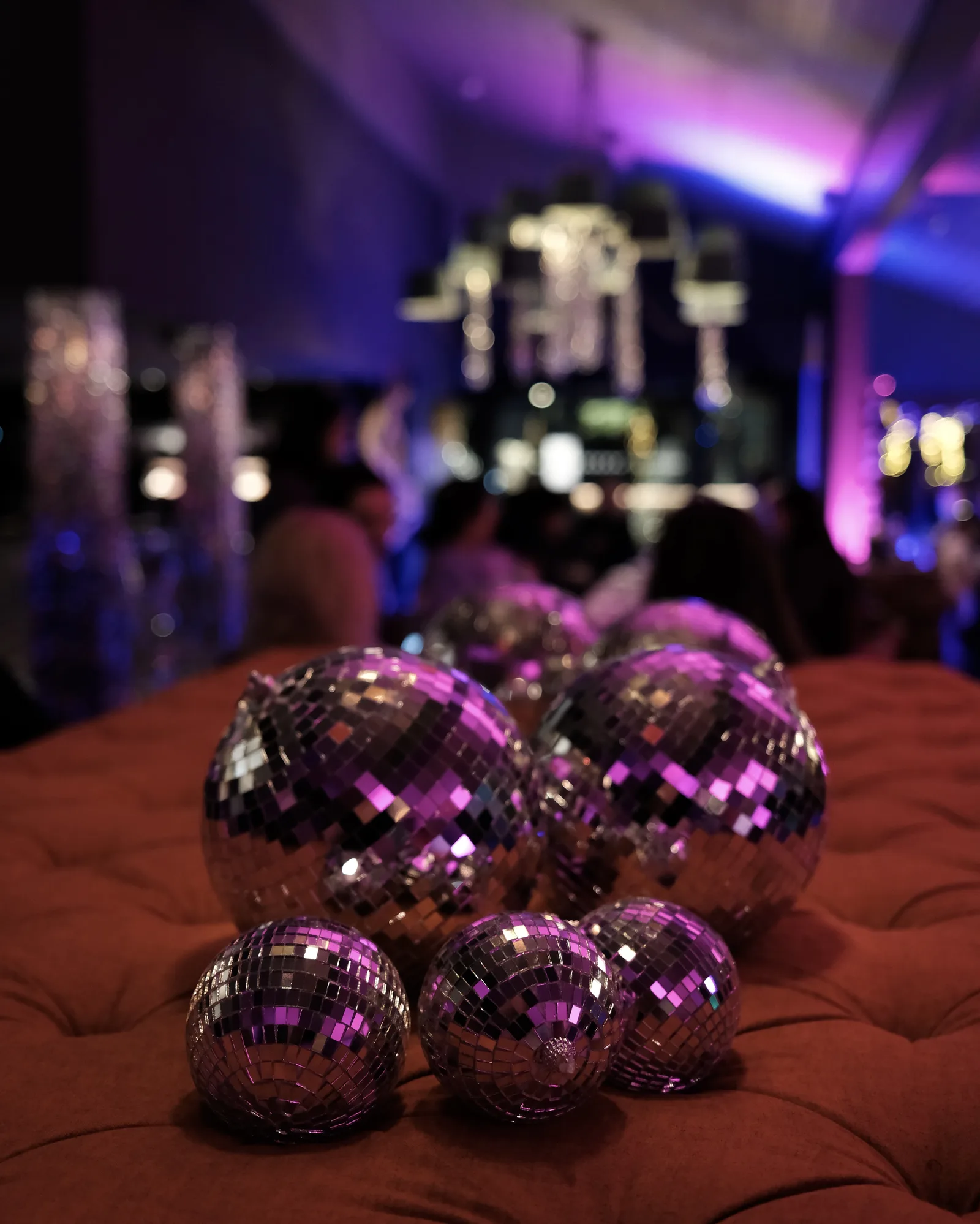 Diskokugeln auf der Tanzflache